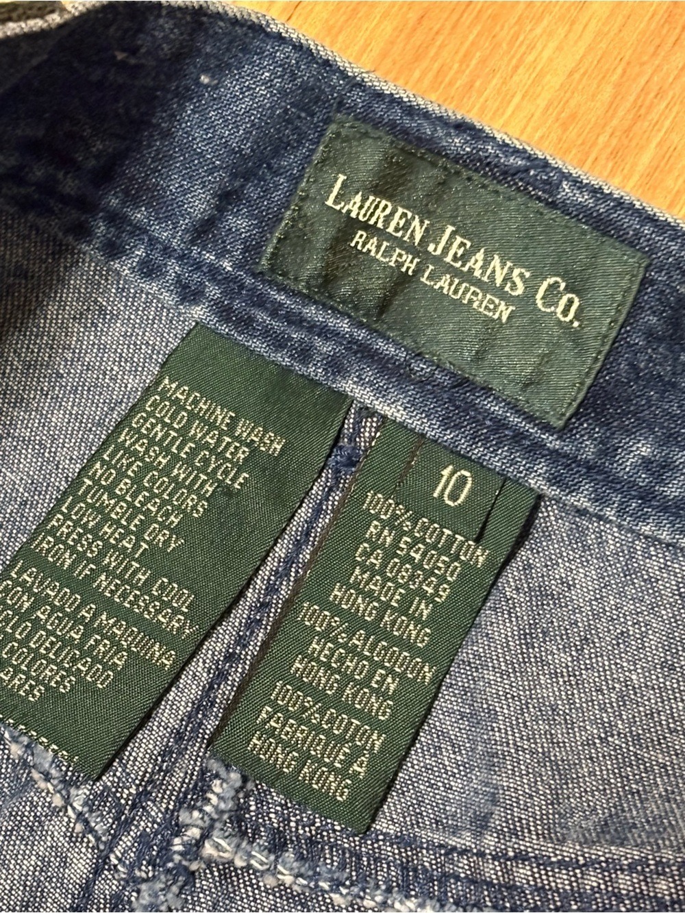 ralph lauren • vintage long denim skirt - Picture 7 of 14